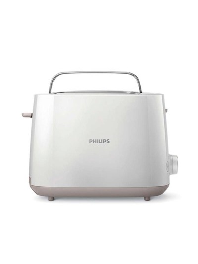 Tostadora philips daily collection hd2581 blanco 830w - 8 niveles - 2 ranuras dist.tamaño - bandeja migas