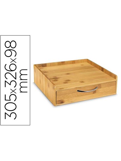Soporte para capsulas de cafe cep silva bambu 1 cajon 305x326x98 mm