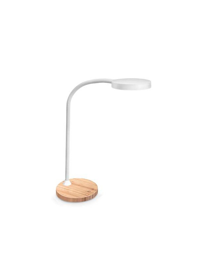 Lampara de oficina cep silva flex base bambu 160x160x600 mm Lampara de oficina cep silva flex base bambu 160x160x600 mm