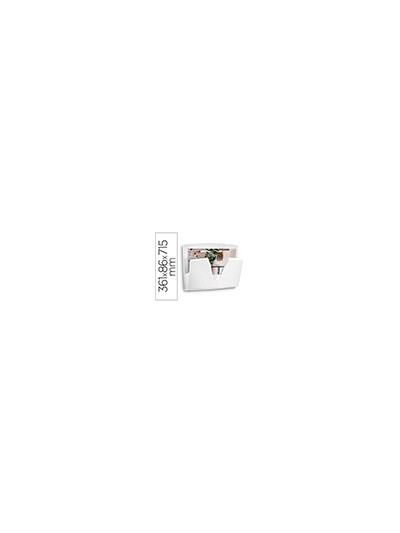 Expositor mural cep protect antibacteriano plastico color blanco 361x86x270 mm