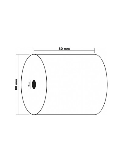 Rollo sumadora exacompta termico 80x80 mm 48 g/m2 sin bpa