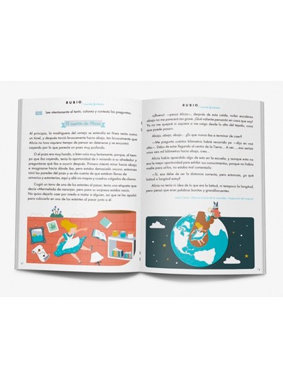Cuaderno rubio competencia lectora 5 mundo fantasia