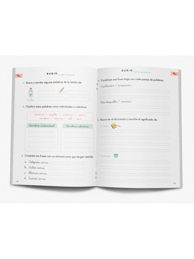 Cuaderno rubio competencia lectora 1 mundo sensaciones