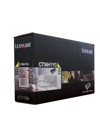Toner laser lexmark c736h1yg amarillo 10000 paginas