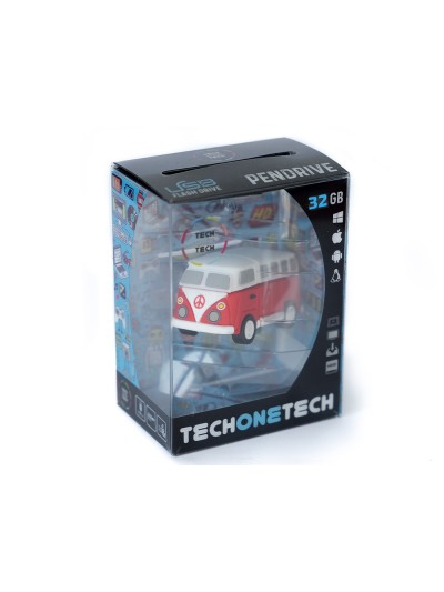 Memoria usb tech on tech hippy van bang camper 32 gb