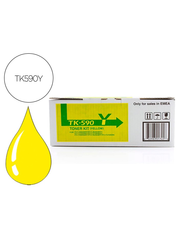 Toner kyocera -mita amarillo tk590y Toner kyocera -mita amarillo tk590y