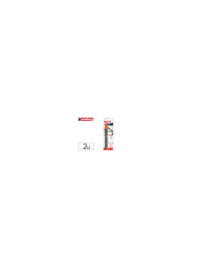 Rotulador edding punta fibra 1200 rojo n.2 punta redonda 0.5 mm blister de 2 unidades