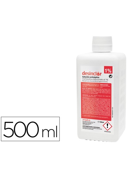 Solucion antiseptica clorhexidina desinclor 1% bote de 500 ml
