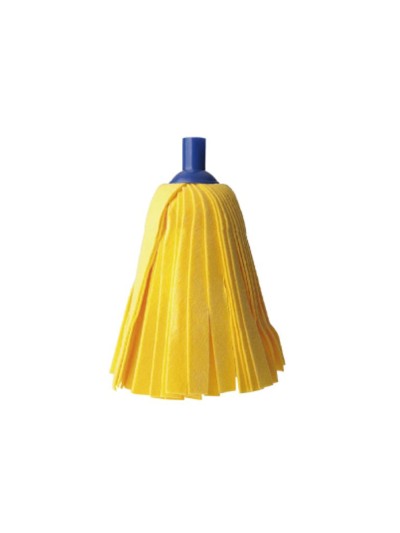 Fregona de tiras amarillas super absorbente uso domestico y profesional