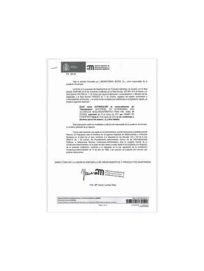 Limpiador higienizante desinfectante germosan bp3 para superficies y mobiliario bote pulverizador 60 ml