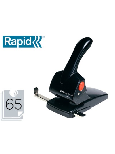 Taladrador rapid hdc65 fashion metalico/abs color negro capacidad 65 hojas