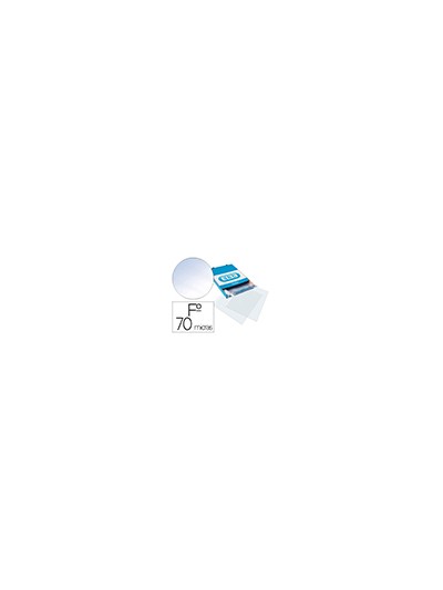 Funda multitaladro elba standard folio 70 micras cristal caja de 100 unidades