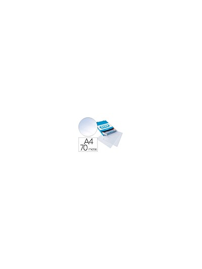 Funda multitaladro elba standard din a4 70 micras cristal caja de 100 unidades