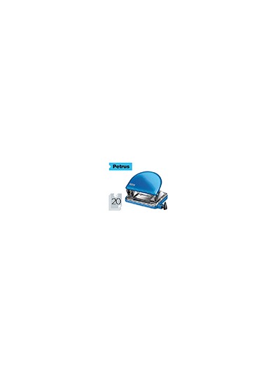 Taladrador petrus 52 wow azul metalizado capacidad 20 hojas en blister