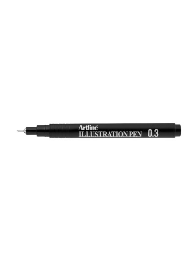 Rotulador artline calibrado micrometrico negro illustration pen ek-283iln punta poliacetal 0,3mm