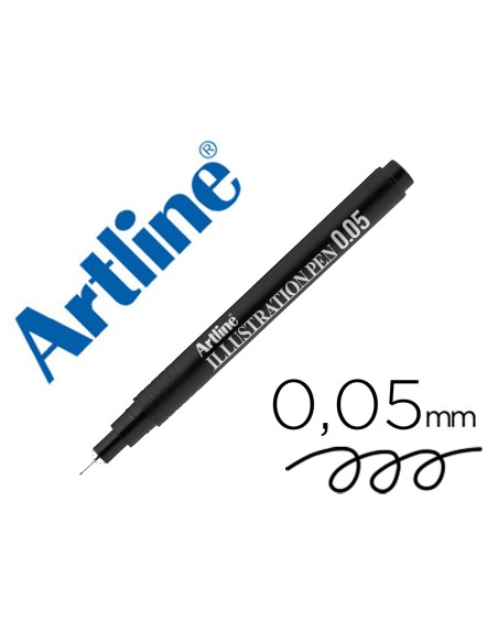 Rotulador artline calibrado micrometrico negro illustration pen ek-2805iln punta poliacetal 0,05mm