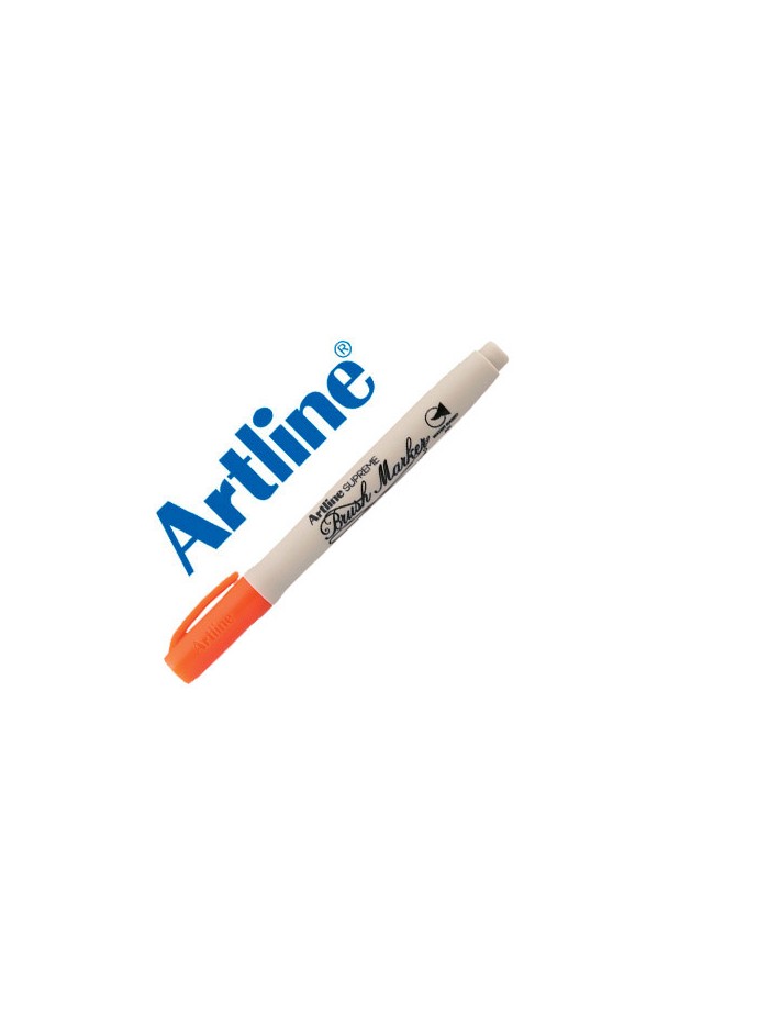 Rotulador artline supreme brush pintura base de agua punta tipo pincel trazo variable naranja Rotulador artline supreme brush pintura base de agua punta tipo pincel trazo variable naranja
