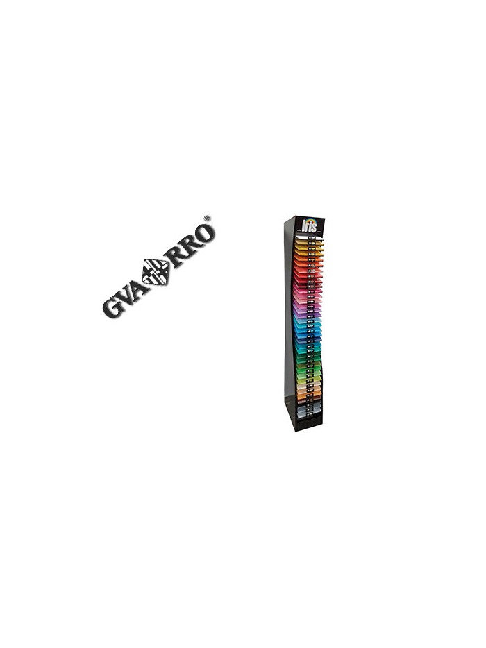 Expositor guarro metalico vacio 36 estantes para cartulina iris din a4 185 gr 30x40x200 cm Expositor guarro metalico vacio 36 estantes para cartulina iris din a4 185 gr 30x40x200 cm