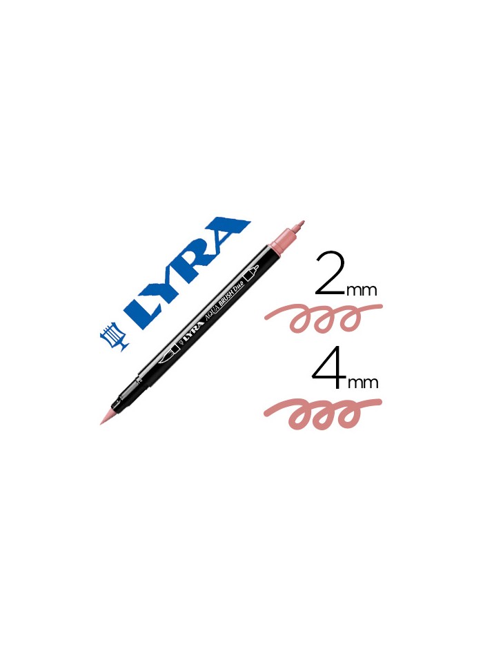 Rotulador lyra aqua brush acuarelable doble punta fina y pincel rosa carmin Rotulador lyra aqua brush acuarelable doble punta fina y pincel rosa carmin