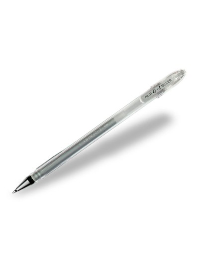 Boligrafo pilot g1 tinta gel plata