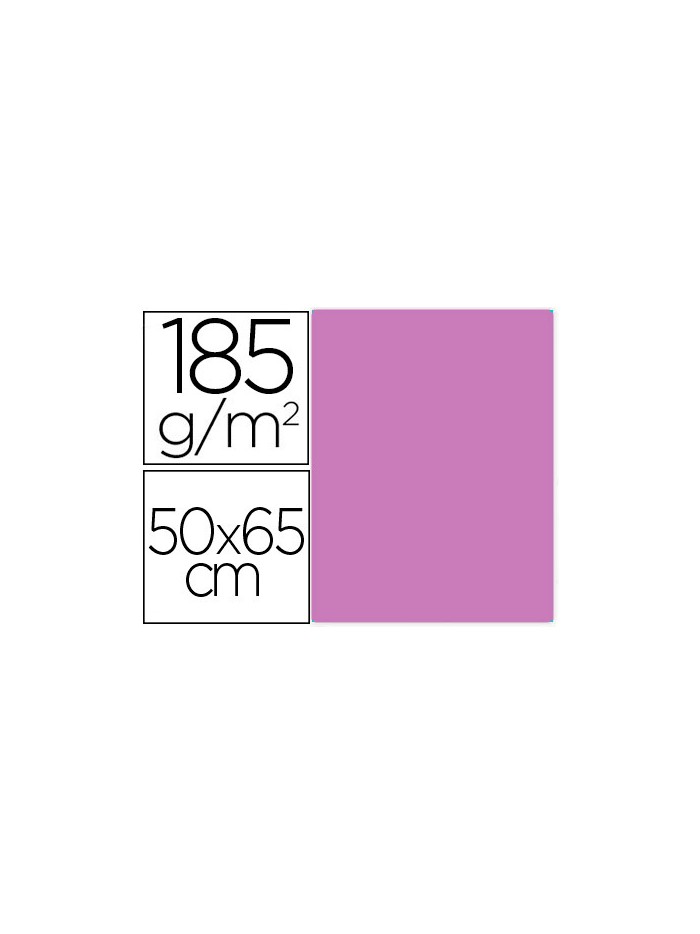 Cartulina guarro malva 50x65 cm 185 gr Cartulina guarro malva 50x65 cm 185 gr