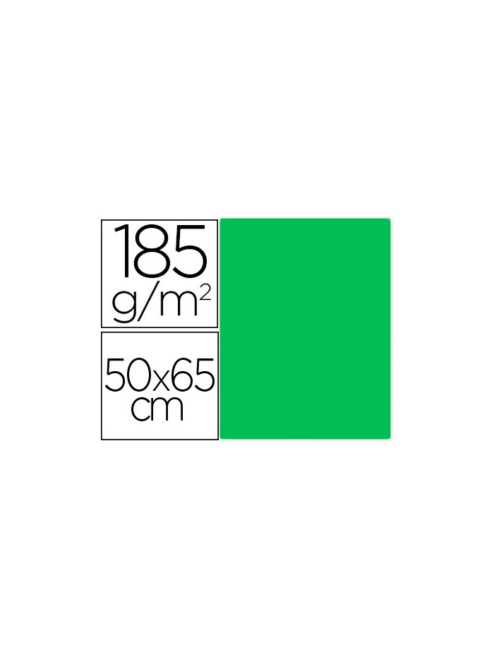 Cartulina guarro kiwi 50x65 cm 185 gr Cartulina guarro kiwi 50x65 cm 185 gr