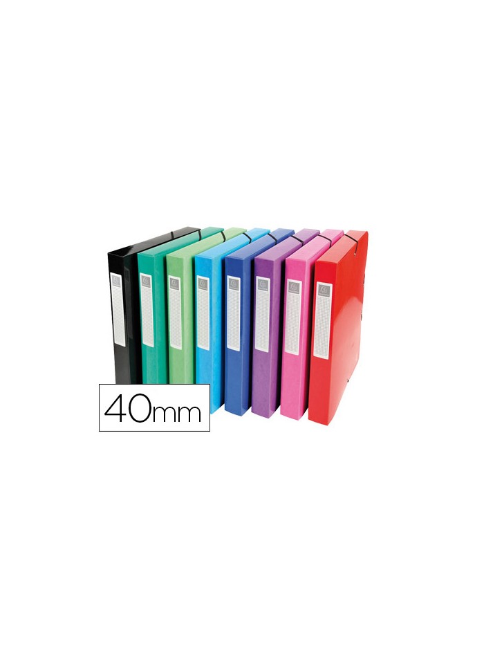 Carpeta proyectos carton compacto exacompta din a4 lomo 40 mm 600 g/m2 colores surtidos Carpeta proyectos carton compacto exacompta din a4 lomo 40 mm 600 g/m2 colores surtidos