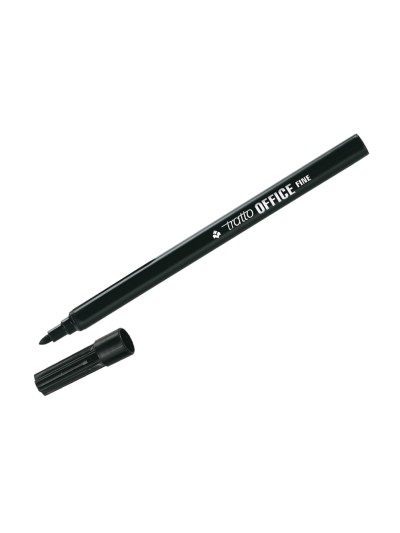 Rotulador tratto office fine punta de fibra trazo 0,7 mm negro