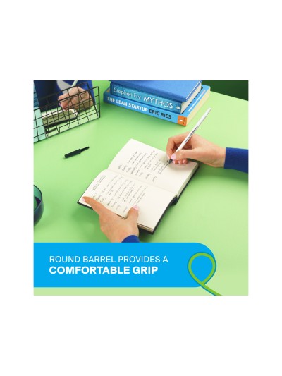 Boligrafo paper mate kilometrico punta 1 mm plastico reciclado 80% color azul