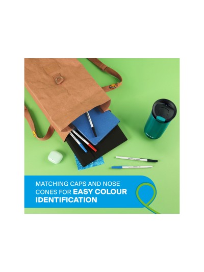 Boligrafo paper mate kilometrico punta 1 mm plastico reciclado 80% color azul