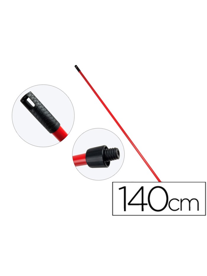 Palo de escoba o fregona metal universal con adaptador sp 140 cm Palo de escoba o fregona metal universal con adaptador sp 140 cm