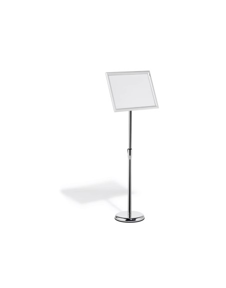 Atril de suelo durable marco aluminio din a3 vertical / horizontal altura ajustable 86 a 129 cm