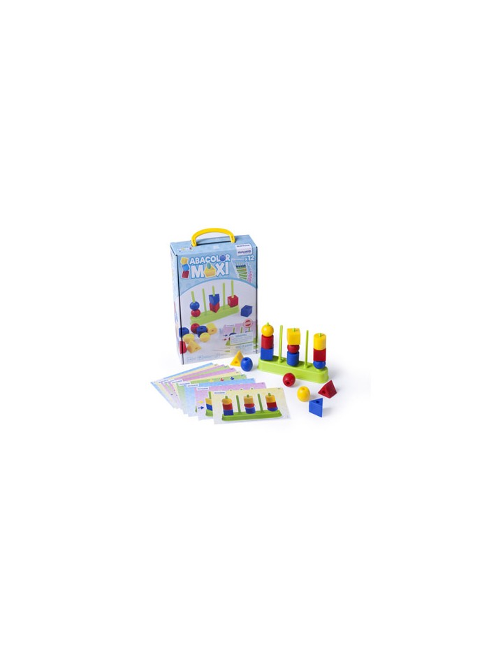 Juego miniland abacolor 5 columna maxi 15 piezas Juego miniland abacolor 5 columna maxi 15 piezas