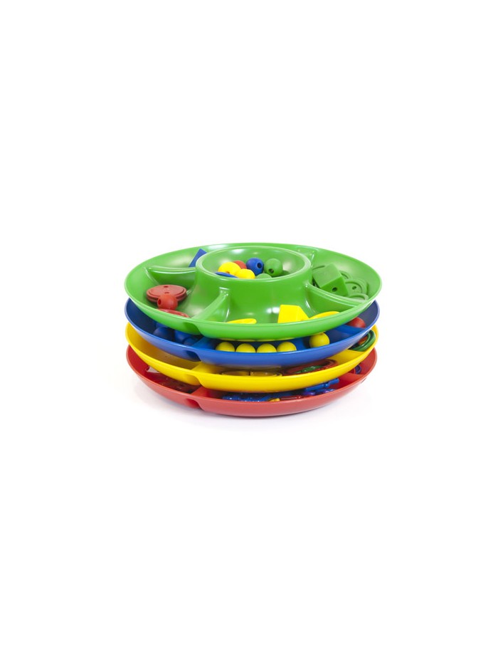 Juego miniland bandeja clasificacion 5 compartimentos 26 cm diametro set de 4 bandejas Juego miniland bandeja clasificacion 5 compartimentos 26 cm diametro set de 4 bandejas