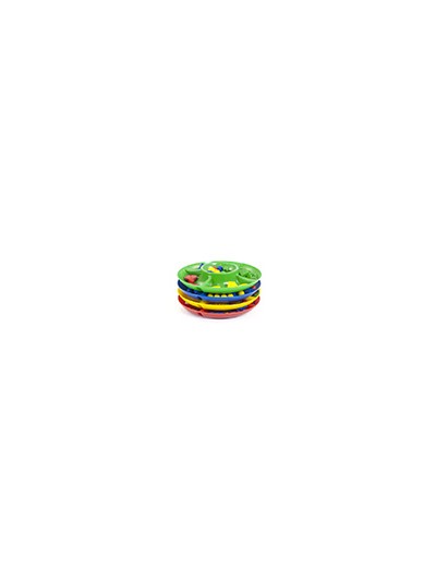 Juego miniland bandeja clasificacion 5 compartimentos 26 cm diametro set de 4 bandejas