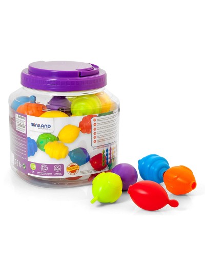 Juego miniland maxichain 4 cuentas colores surtidos