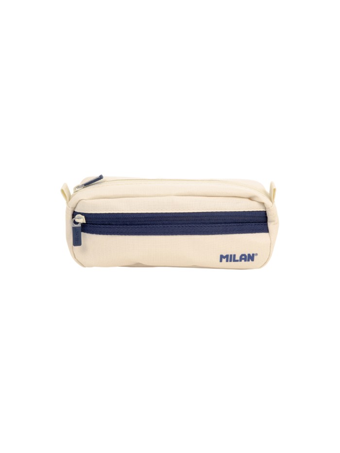 Bolso escolar portatodo milan serie 1918 2 cremalleras color beige 210x85x61 mm Bolso escolar portatodo milan serie 1918 2 cremalleras color beige 210x85x61 mm