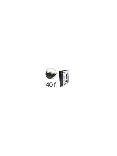 Carpeta con recambio pardo polipropileno foam personalizable 4 anillas 35 mm negro