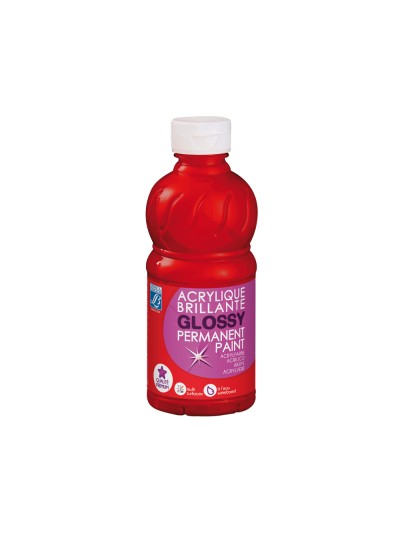 Pintura acrilica l&b brillo rojo primario bote de 250 ml