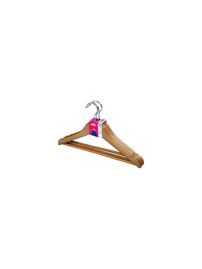 Percha de madera infantil pack de 3 unidades Percha de madera infantil pack de 3 unidades