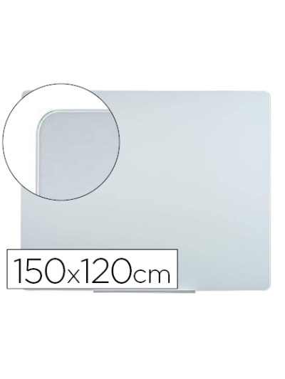 Pizarra blanca bi-office cristal magnetica 150x120 cm