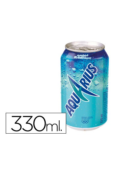 Bebida isotonica aquarius limon lata 330 ml