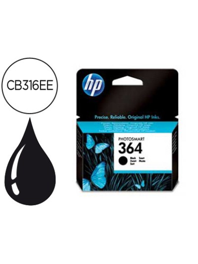 Ink-jet hp 364 negro photosmart premium - c309a / series c5300 / c6300 / b8500 / d5400 -250pag