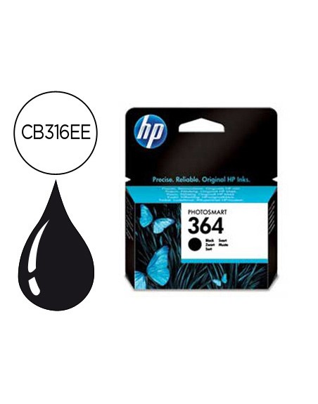 Ink-jet hp 364 negro photosmart premium - c309a / series c5300 / c6300 / b8500 / d5400 -250pag