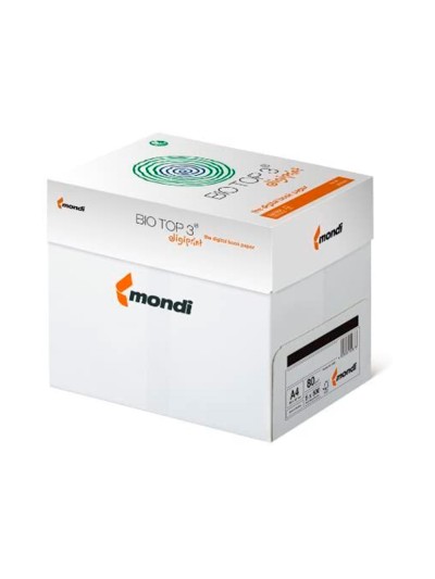 Papel fotocopiadora biotop 80g extra ecologico din a4 paquete de 500 hojas