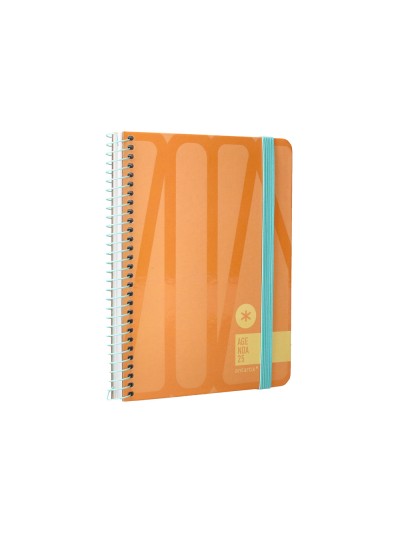 Agenda espiral antartik bold a6 2025 semana vista color melocoton papel 80 gr