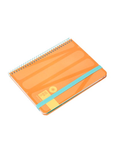 Agenda espiral antartik bold a6 2025 semana vista color melocoton papel 80 gr