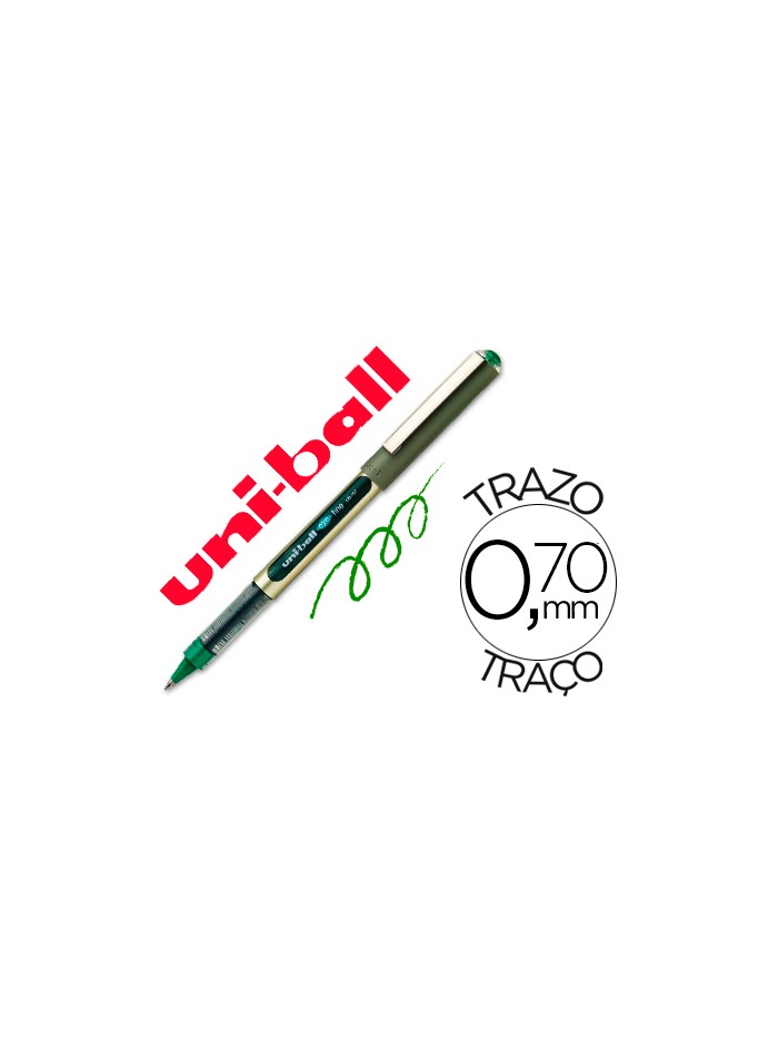 Rotulador uni-ball roller ub-157 verde 0,7 mm unidad