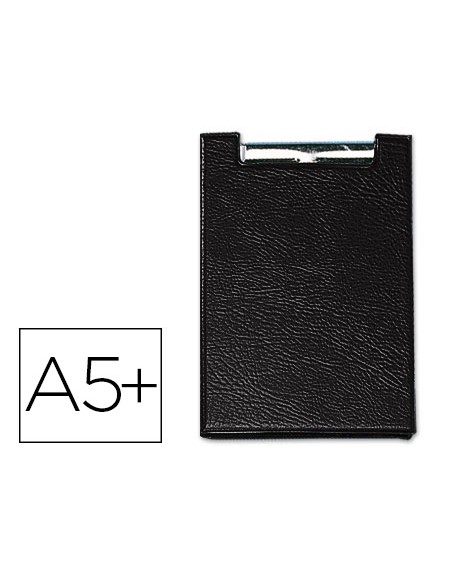 Carpeta saro plastico con pinza cuarto color negro