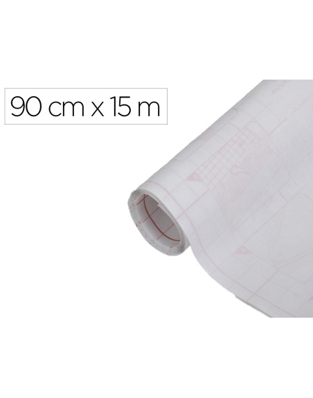 Rollo adhesivo d-c-fix blanco mate ancho 90 cm largo 15 mt